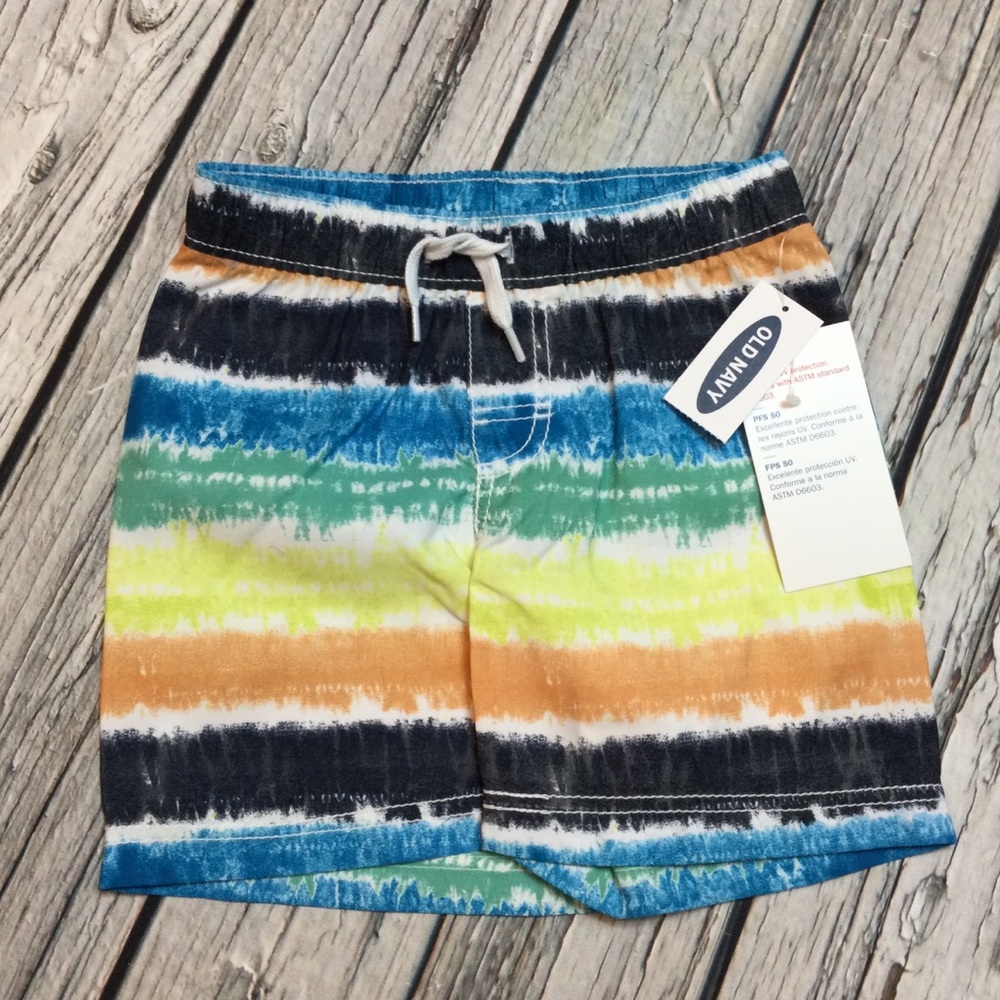 Old Navy Boys 12-18 or 18-24 Months 2 Swim Shorts - Picture 2 of 7